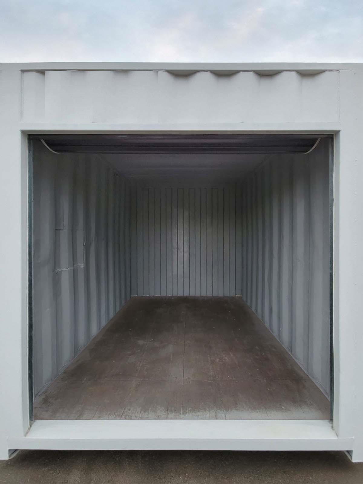 10&rsquo; &ldquo;Cut Down&rdquo; Used Container + Rollup - Container Services Pty Ltd