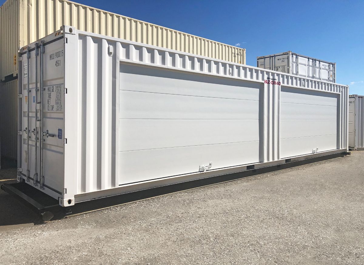 40&rsquo;HC HAZCON Containment unit w/ Overhead doors - Container Services Pty Ltd