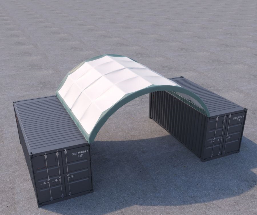 20&rsquo; x 20&rsquo; Fabric Container Shelter - Container Services Pty Ltd