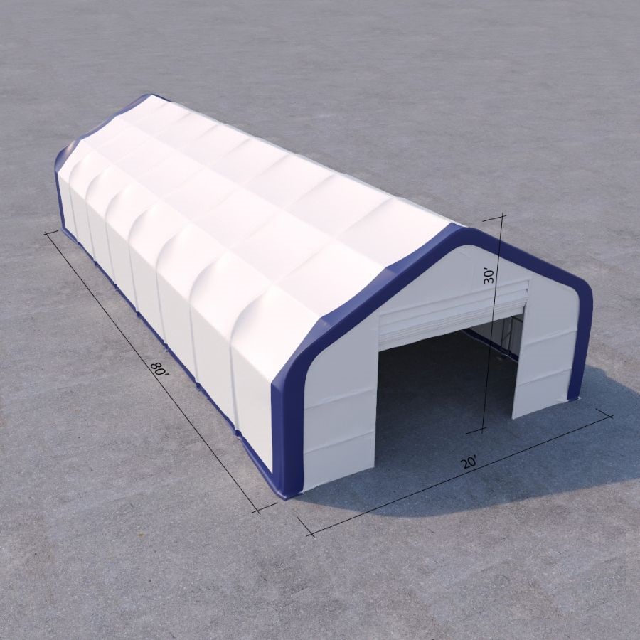 Dual Truss Storage Shelter (30&prime; x 80&prime; x 20&prime;) - Container Services Pty Ltd