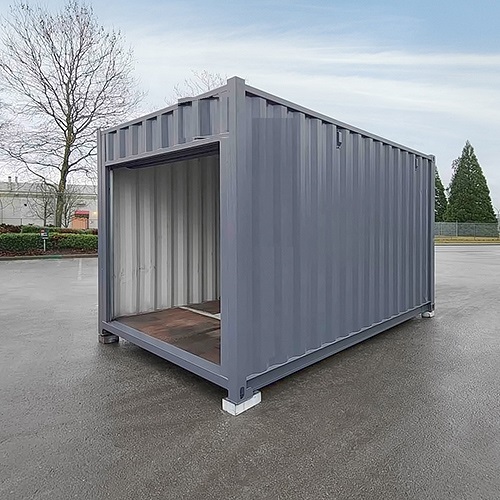 15&prime; &ldquo;Cut Down&rdquo; Used Container + Rollup - Container Services Pty Ltd