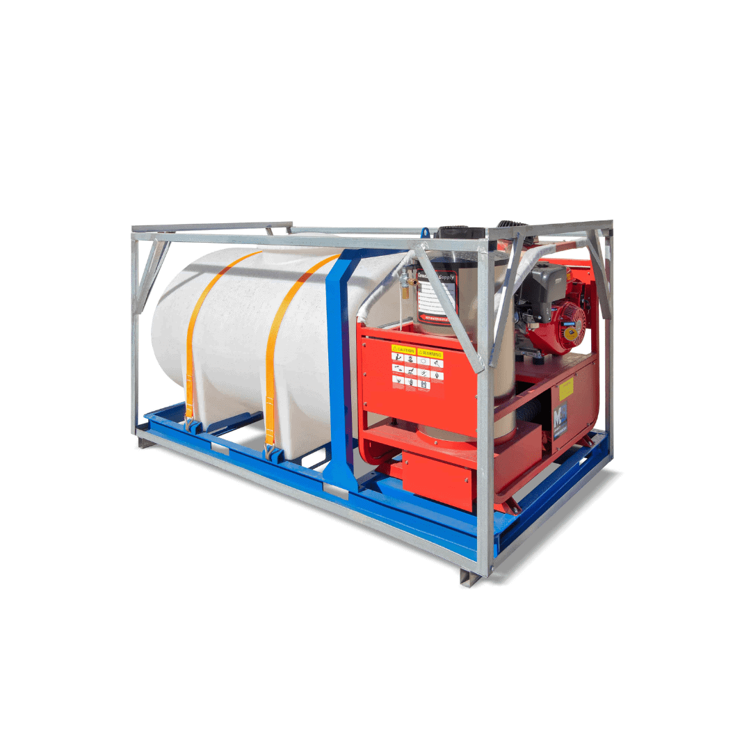 M&B | 4000 PSI Self Contained Hot Water Pressure Washer - Container Services Pty Ltd