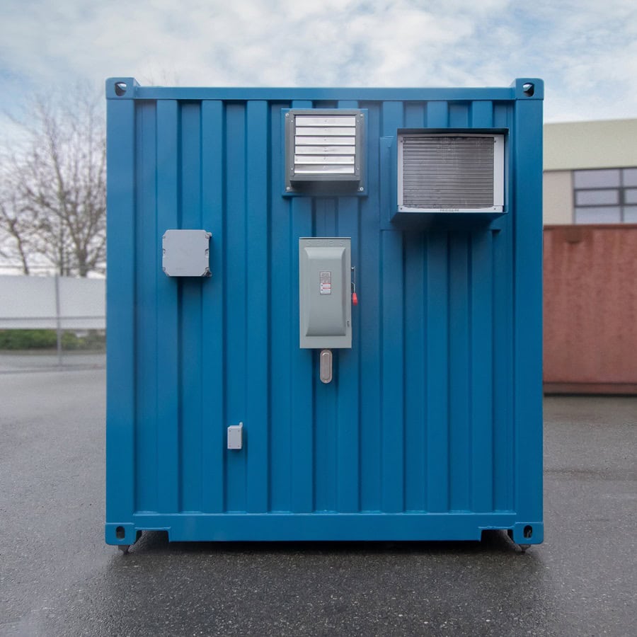 Shipyard Machinery Enclosure - Container Services Pty Ltd