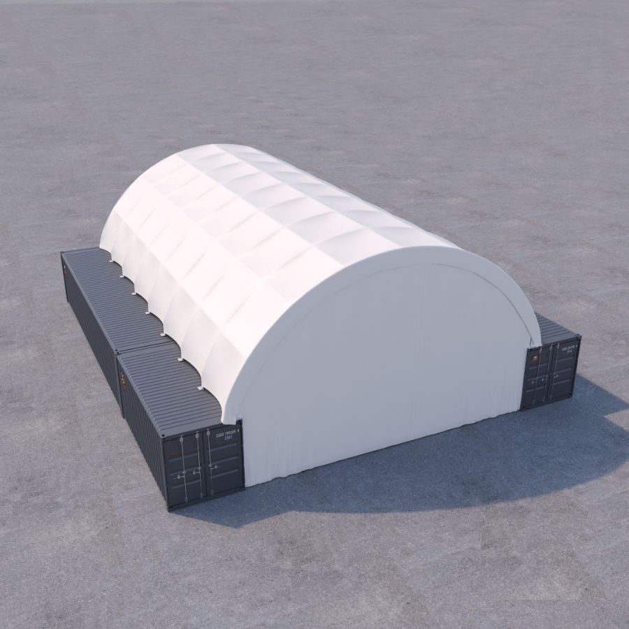 40&rsquo; x 60&rsquo; Container Shelter - Container Services Pty Ltd