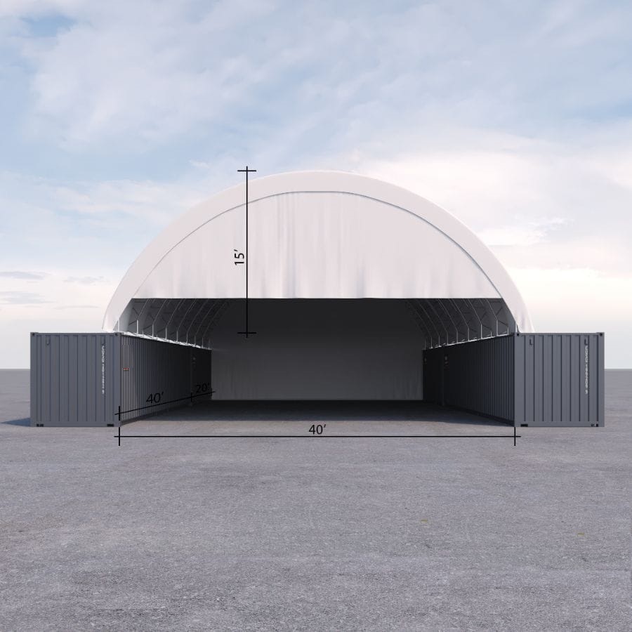 40&rsquo; x 60&rsquo; Container Shelter - Container Services Pty Ltd