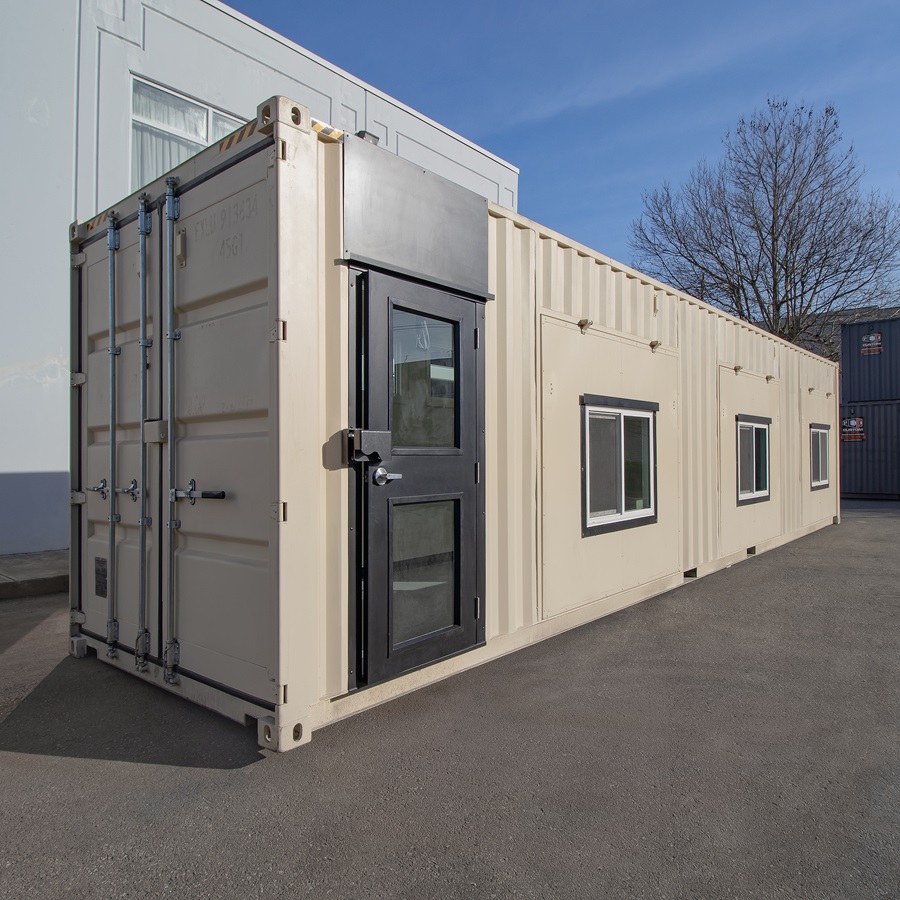 40&rsquo; Art Studio w/Flip up Doors - Container Services Pty Ltd